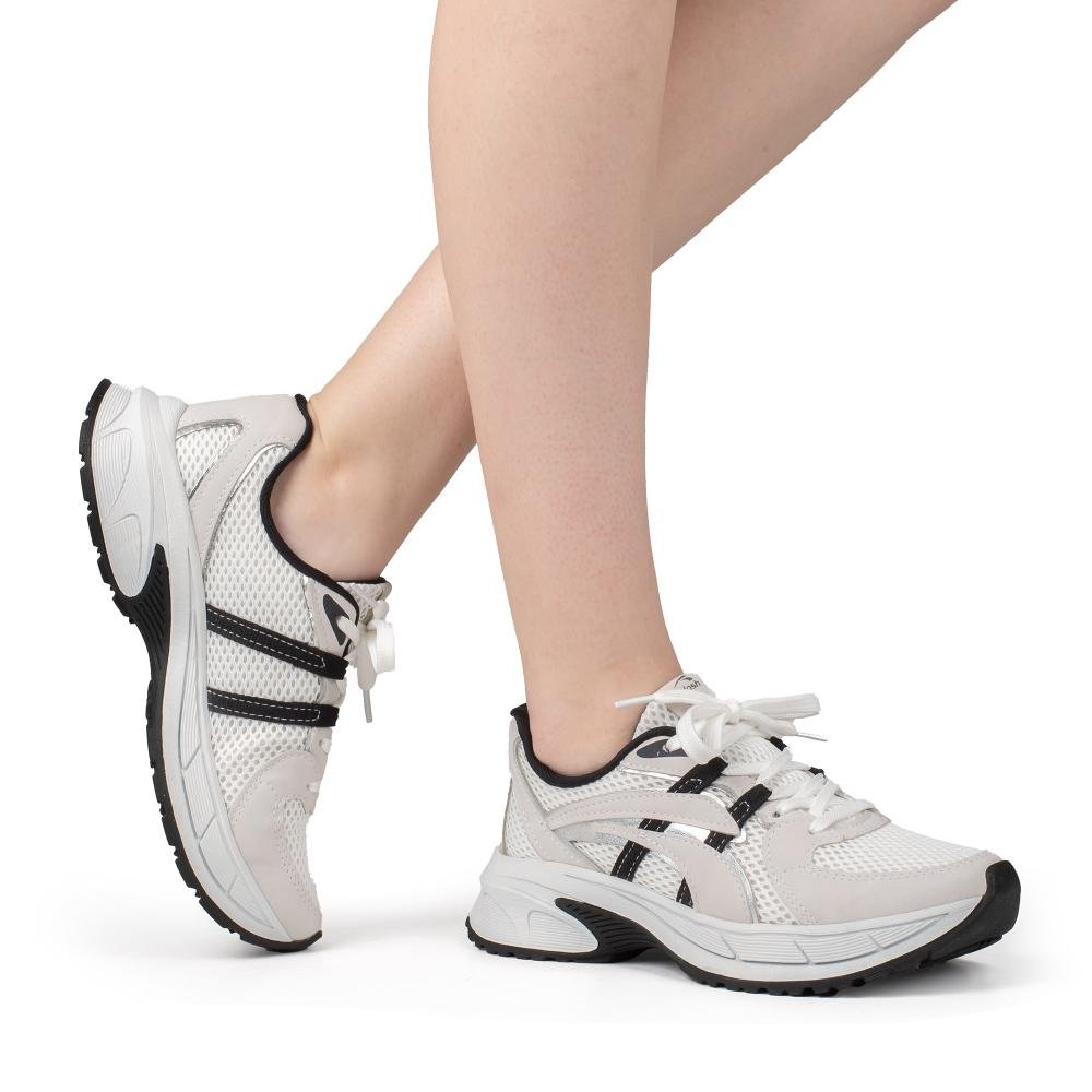 Tênis Kolosh Athletic Feminino C4265 Branco/Preto 2