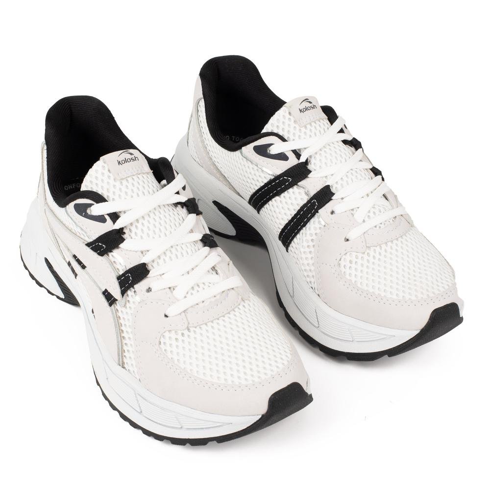 Tênis Kolosh Athletic Feminino C4265 Branco/Preto 5