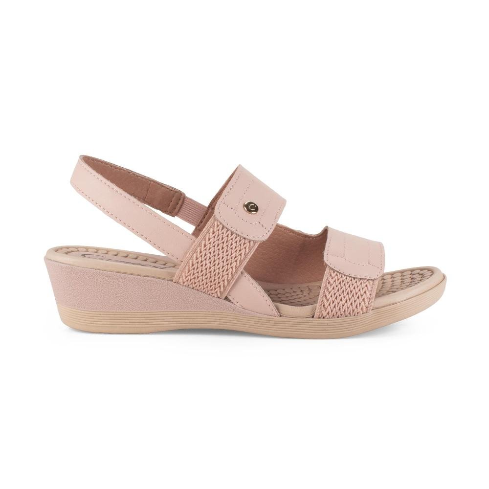 Sandália Campesí Anabela Feminina CE872 Rosa 3