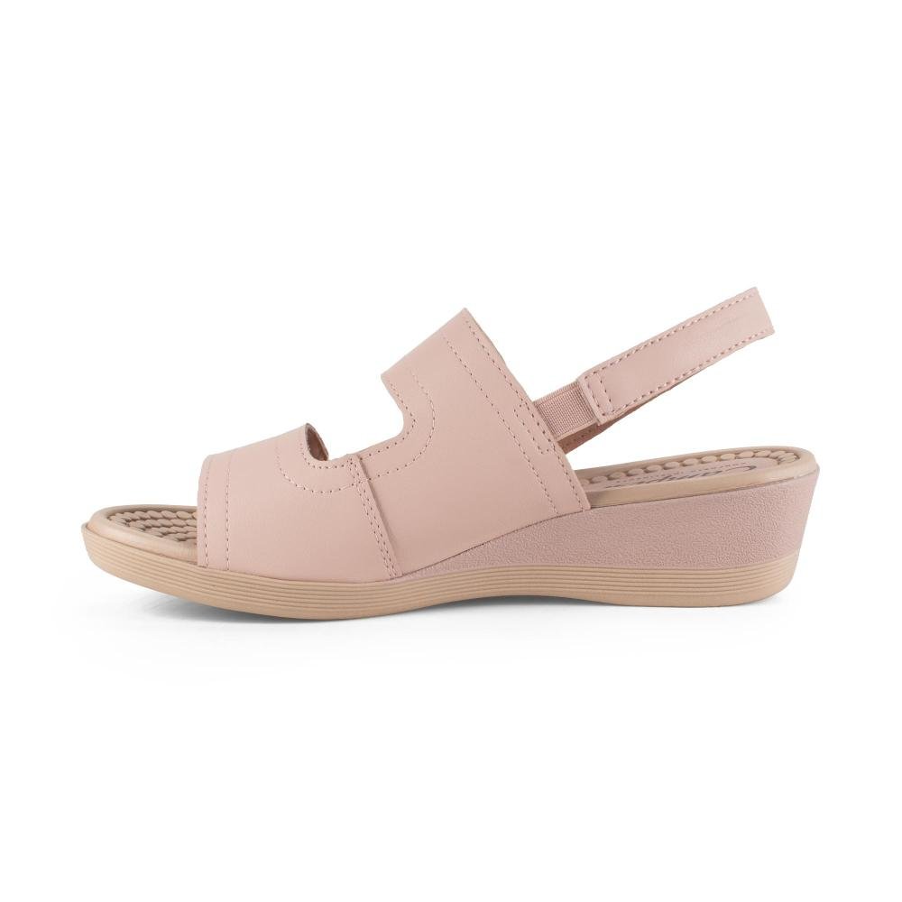 Sandália Campesí Anabela Feminina CE872 Rosa 4