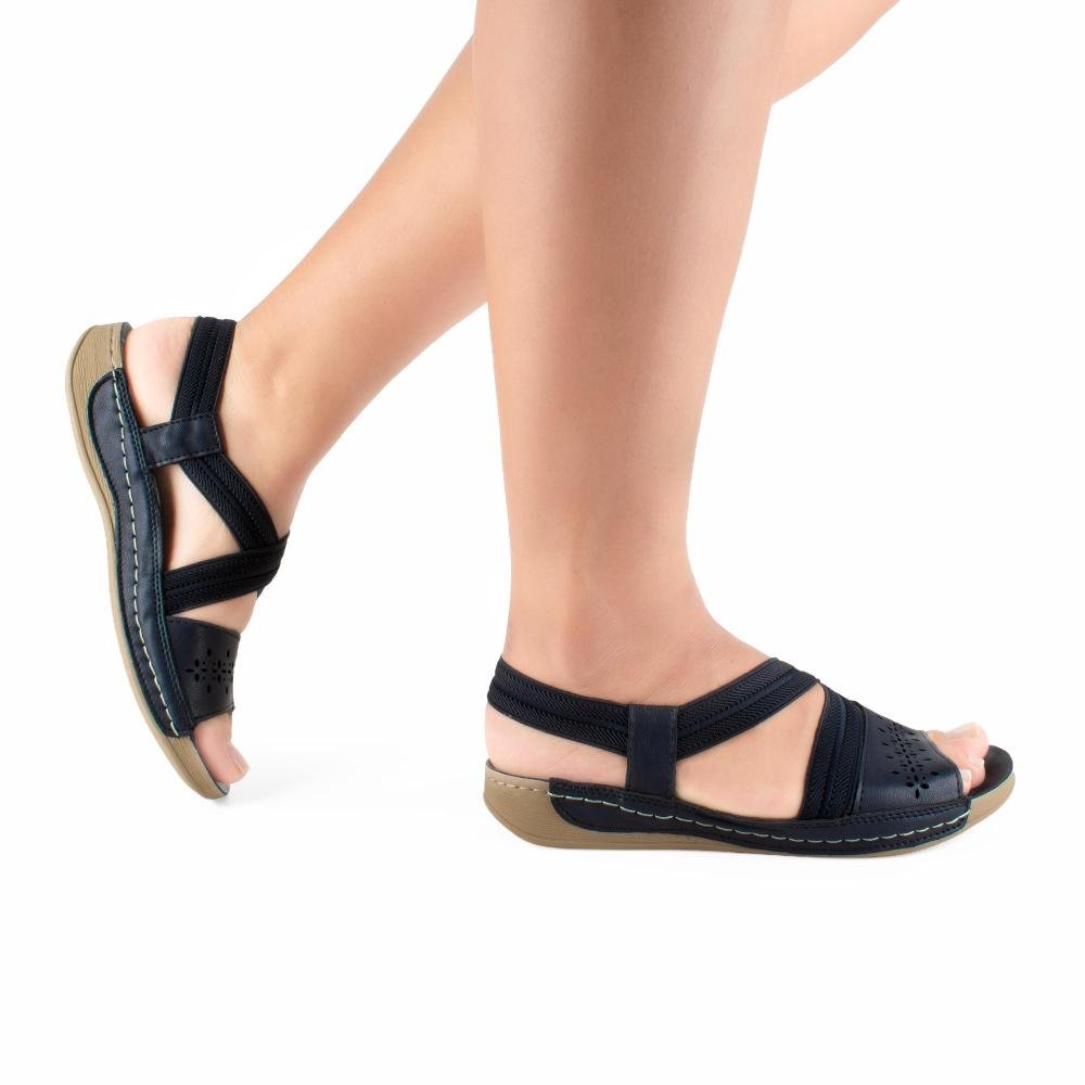 Sandália Campesí Flatform Marinho Feminina CE833 Azul Marinho 2