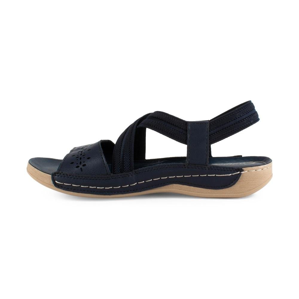 Sandália Campesí Flatform Marinho Feminina CE833 Azul Marinho 4