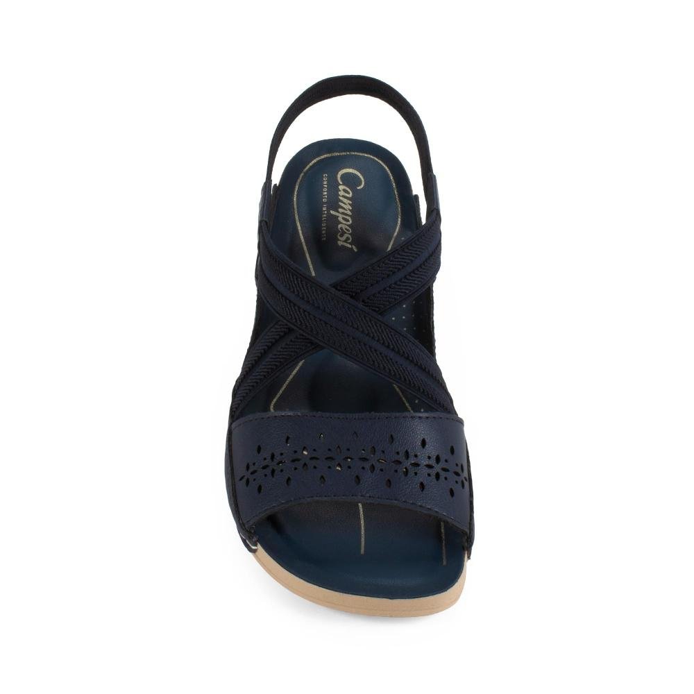Sandália Campesí Flatform Marinho Feminina CE833 Azul Marinho 6
