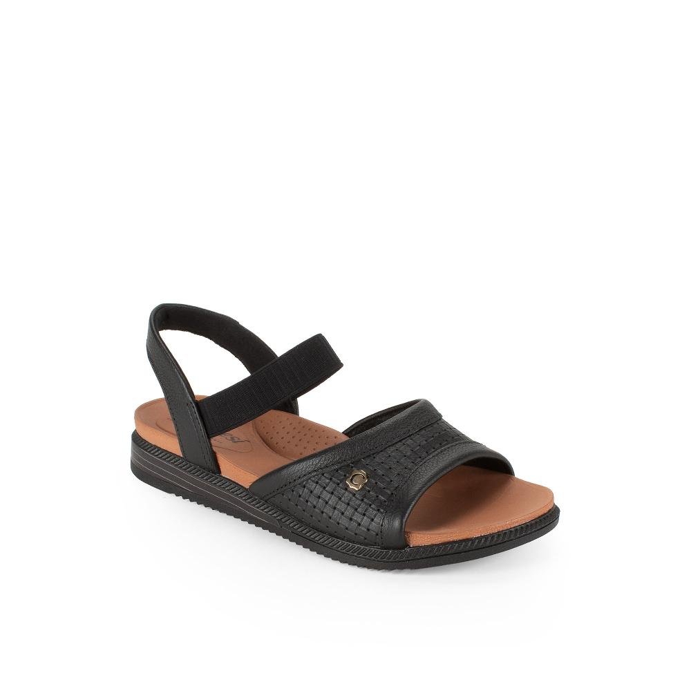 Sandália Campesí Em Couro Flatform Feminina CE652