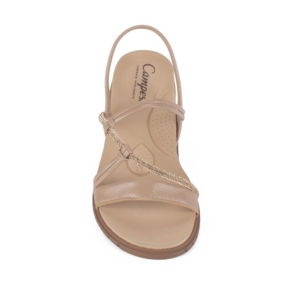 Sandália Campesí Flatform Feminina CE773 Bege 6