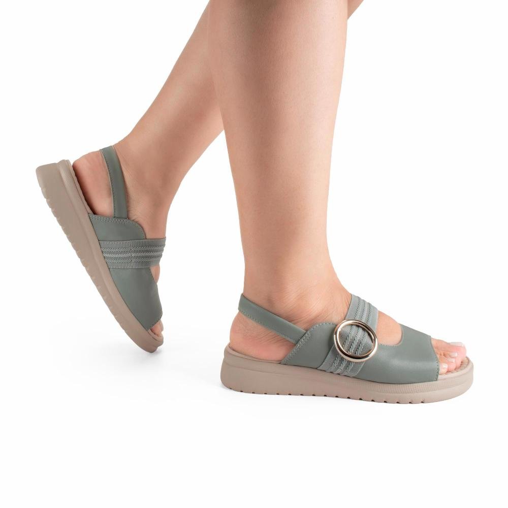 Sandália Campesí Flatform Feminina CE841 Verde 2