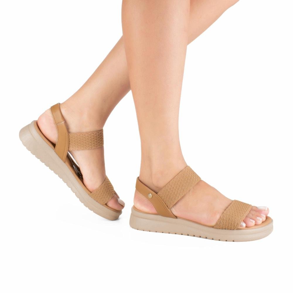 Sandália Campesí Flatform Feminina CE506 Bege 2