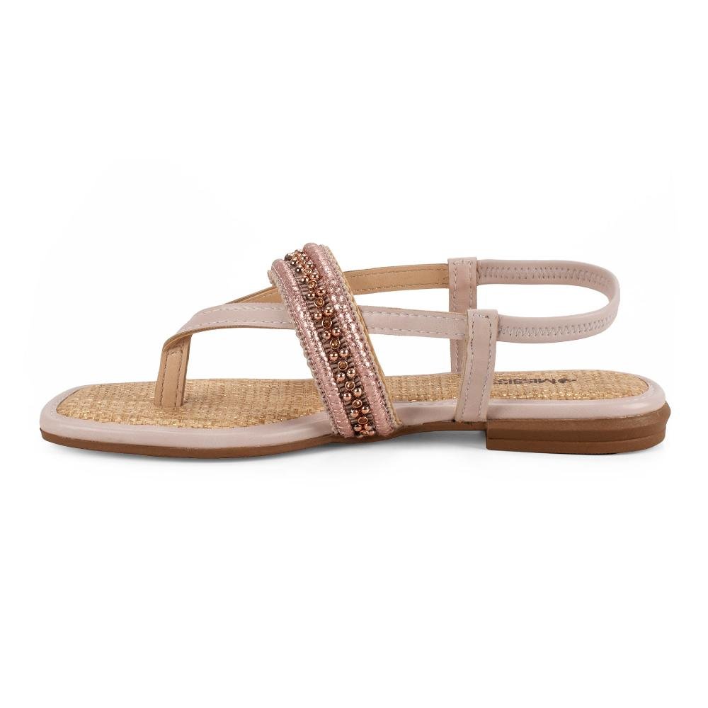 Sandália Mississipi Rasteira Feminina J2492 Bege 4