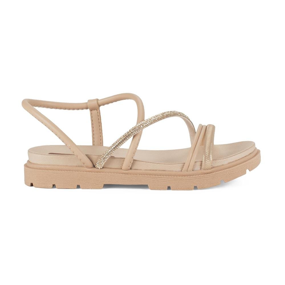 Sandália Pink Cats Infantil Flatform V6652 Bege 2