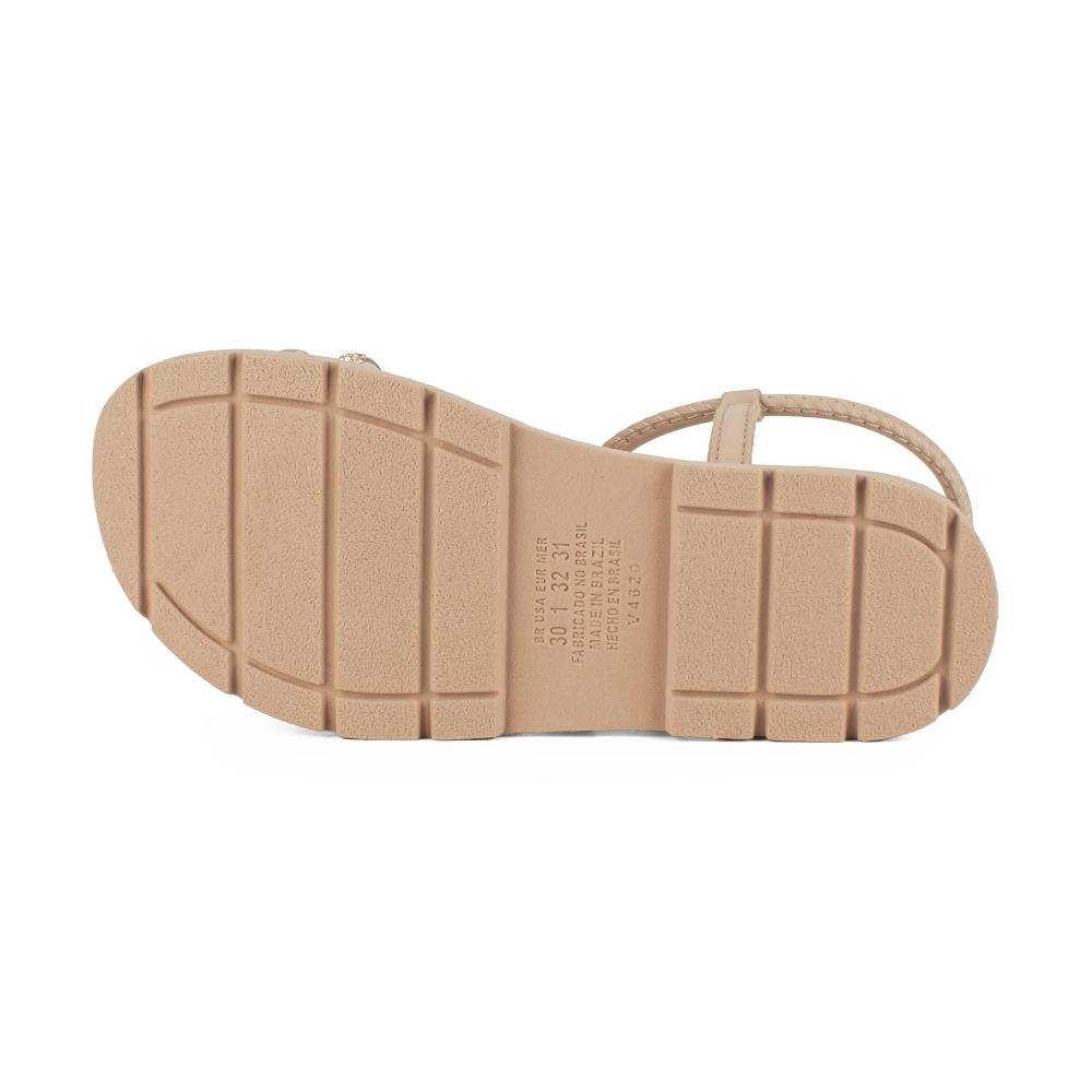 Sandália Pink Cats Infantil Flatform V6652 Bege 4