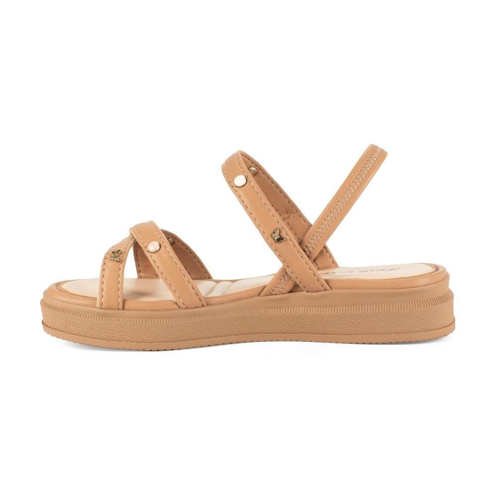 Sandália Pink Cats Infantil Flatform V6721 Caramelo 3