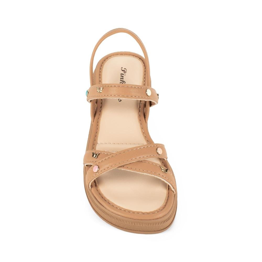 Sandália Pink Cats Infantil Flatform V6721 Caramelo 5