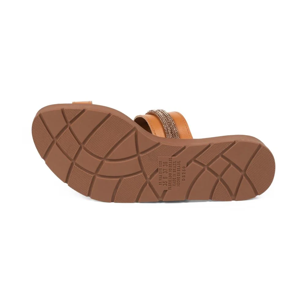 Slide Dakota Flatform Feminino DC331 Caramelo 5