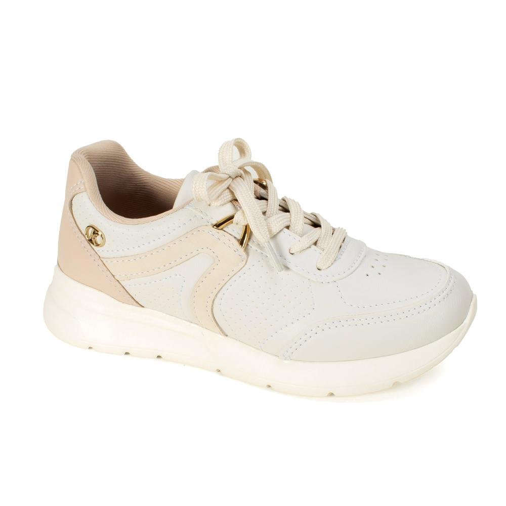 Tênis Kolosh Jogging Feminino C3978 Bege/Branco 3