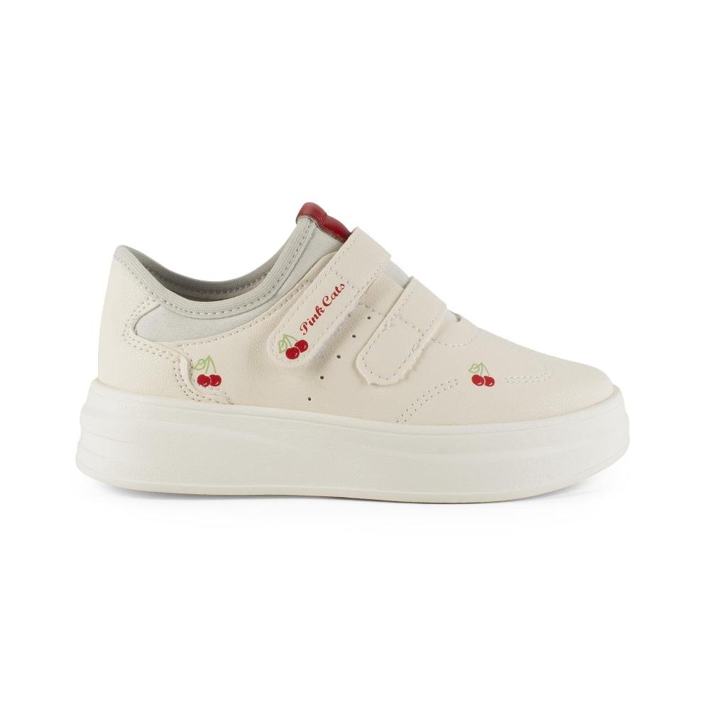 Tênis Pink Cats Infantil Casual V6852 Off White 2