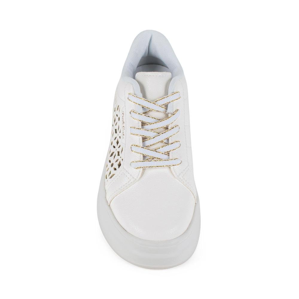 Tênis Pink Cats Infantil Casual V6851 Branco 5