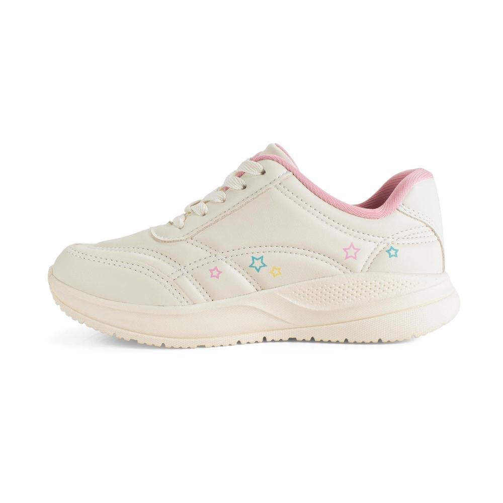 Tênis Pink Cats Infantil Jogging V6862 Off White 3