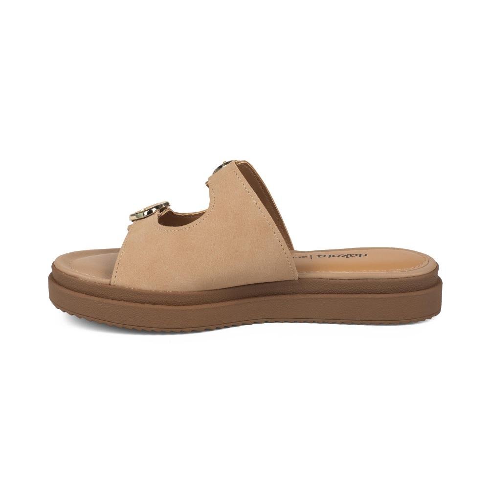 Slide Dakota Papete Flatform Feminino DC011 Bege 4