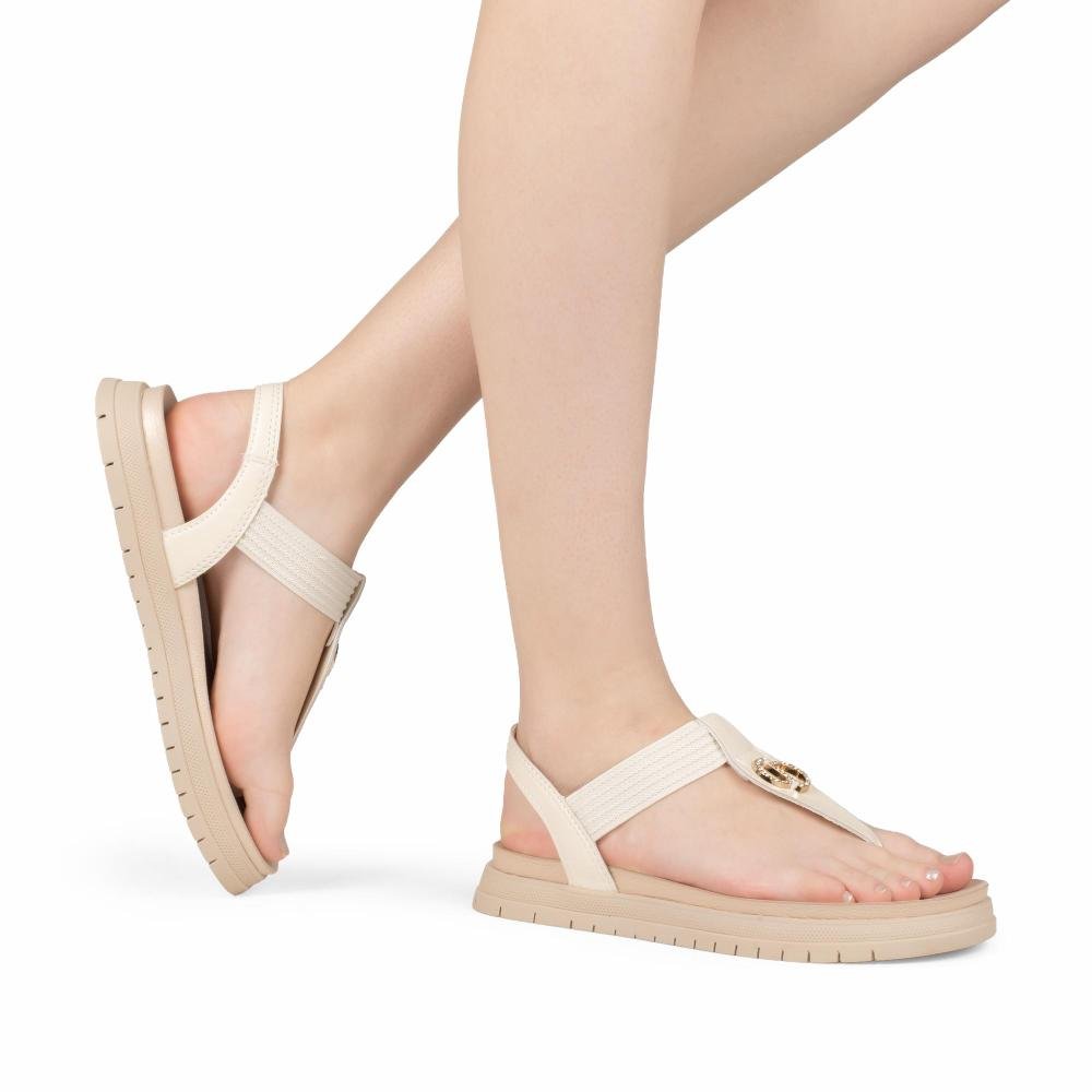 Sandália Dakota Flatform Feminina DB805 Bege Claro 2
