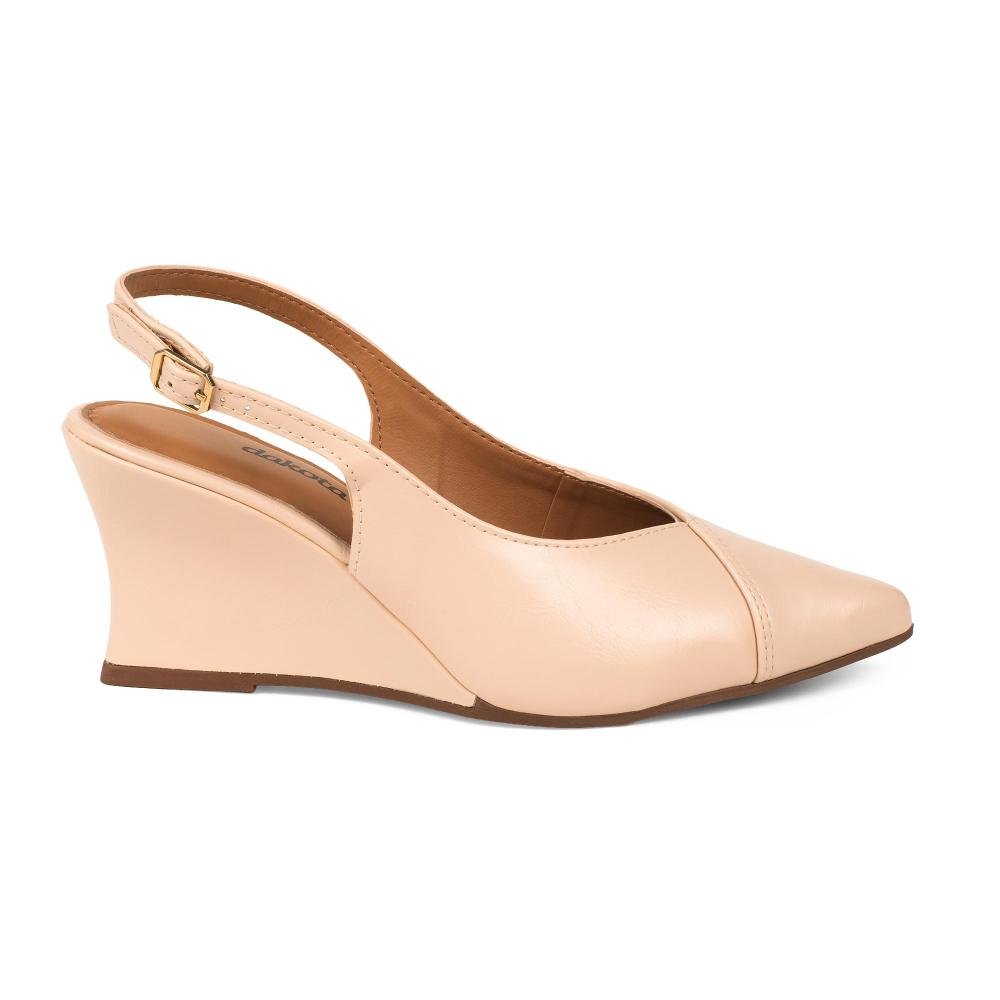 Scarpin Dakota Anabela Feminino D2864 Bege 3