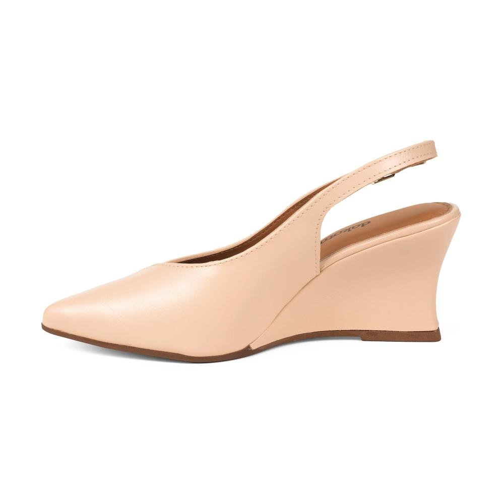 Scarpin Dakota Anabela Feminino D2864 Bege 4