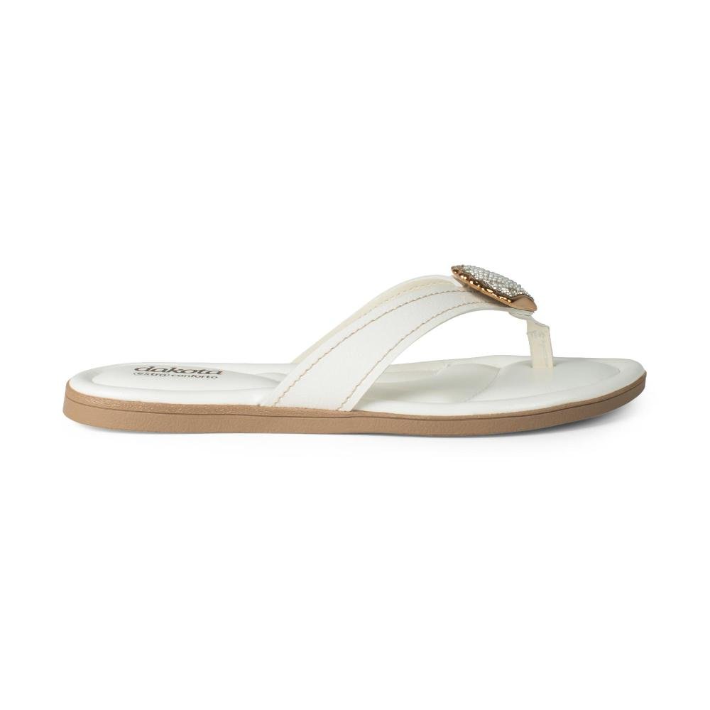 Chinelo Dakota Feminina DB905 Branco 3