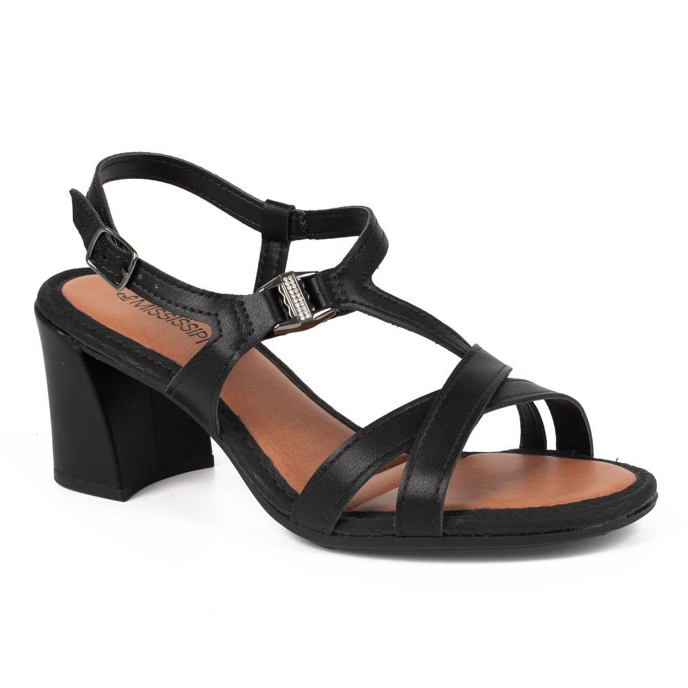 Sandália Mississipi de Salto Bloco Feminina J2422