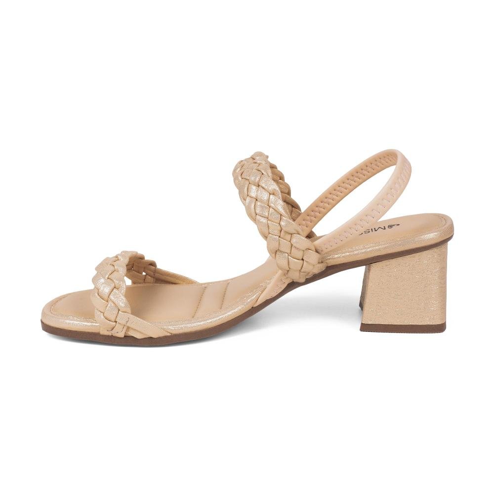 Sandália Mississipi de Salto Bloco Feminina J2652 Rosa 4