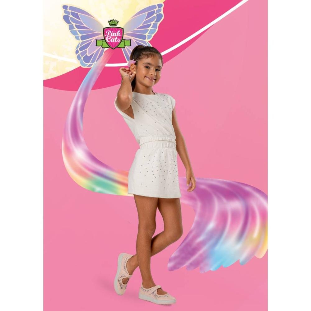 Tênis Pink Cats Infantil V6822 Rosa 2