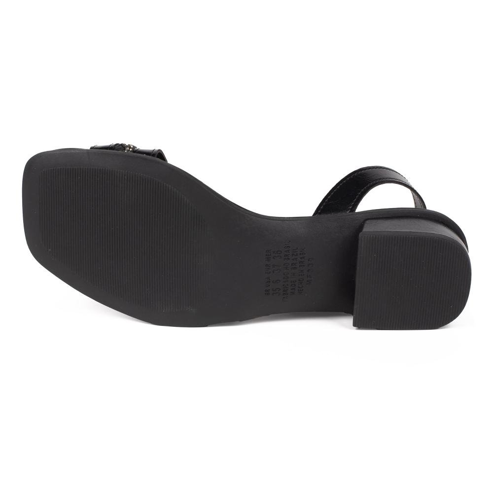 Sandália Mississipi de Salto Bloco Feminina J2322 Preto 5