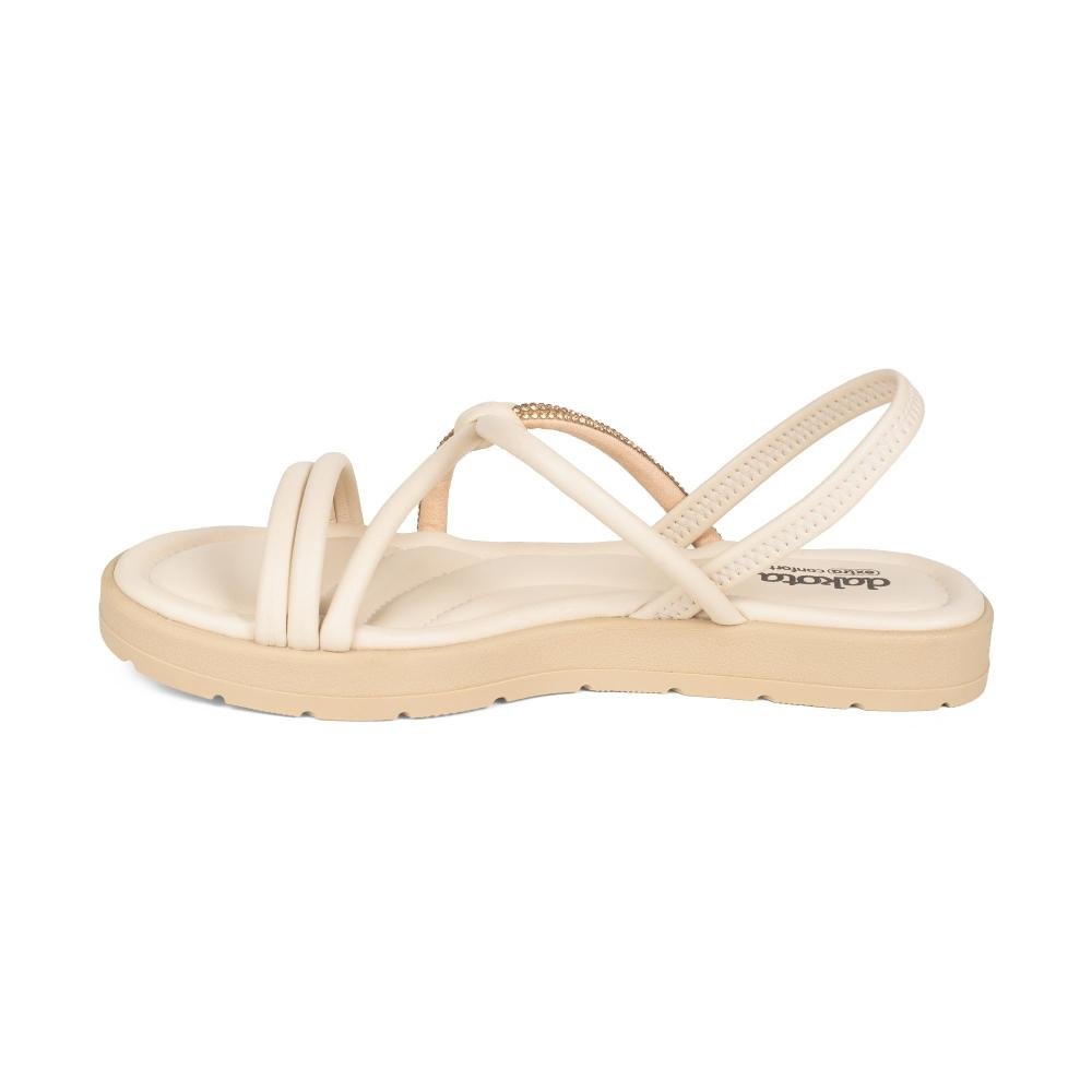 Sandália Dakota Flatform Feminina DC691 Bege Claro 4