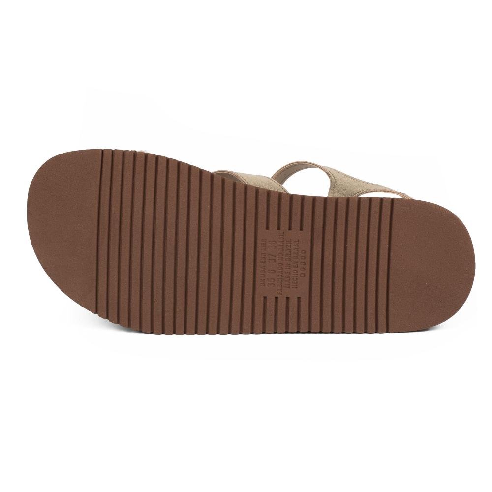 Sandália Mississipi Flatform Metalizada Feminina J2731 Metalizado/Ouro 5