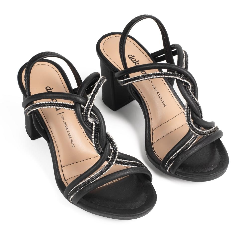 Sandália Dakota de Salto Bloco Feminina Y8766 Preto 6