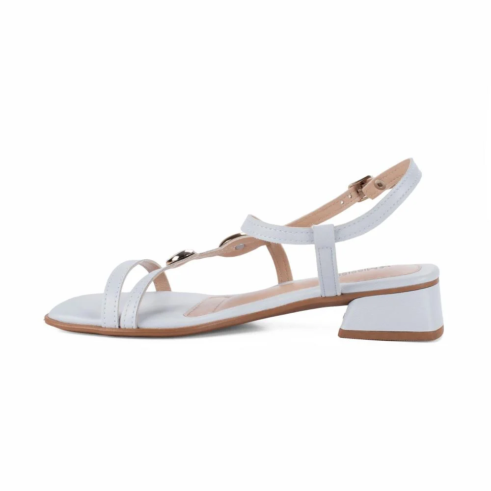 Sandália Mississipi de Salto Bloco Feminina J2302 Azul 4