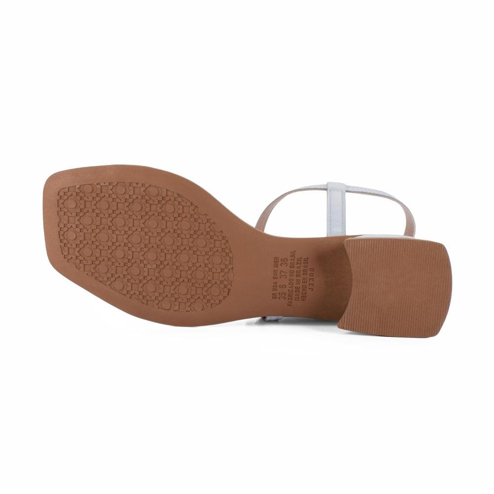 Sandália Mississipi de Salto Bloco Feminina J2302 Azul 5