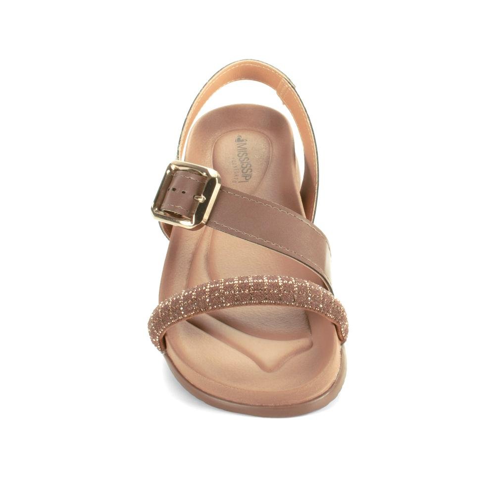 Sandália Mississipi Flatform Feminina J2752 Bege 6