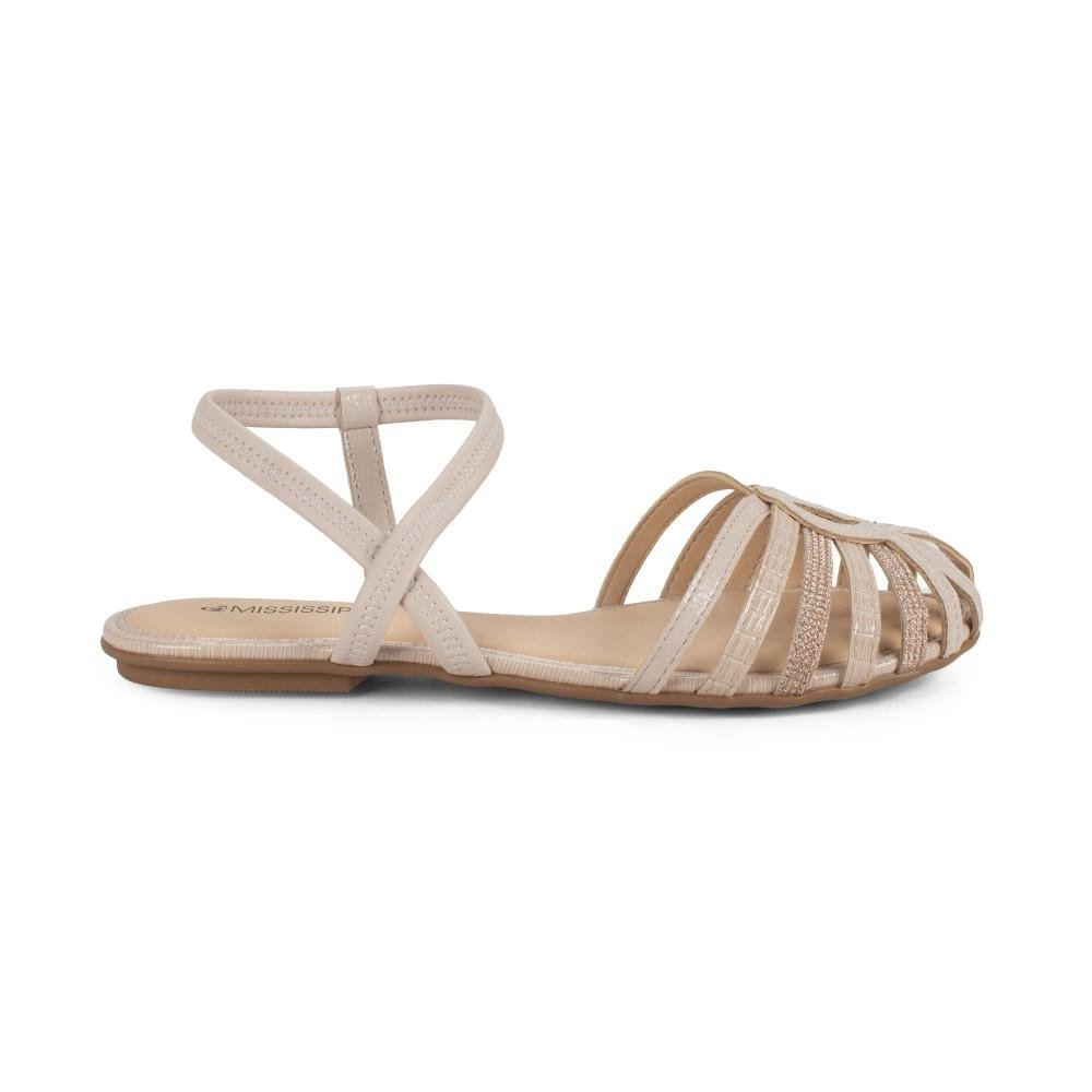 Sandália Mississipi Rasteira Feminina J2792 Rosa 3