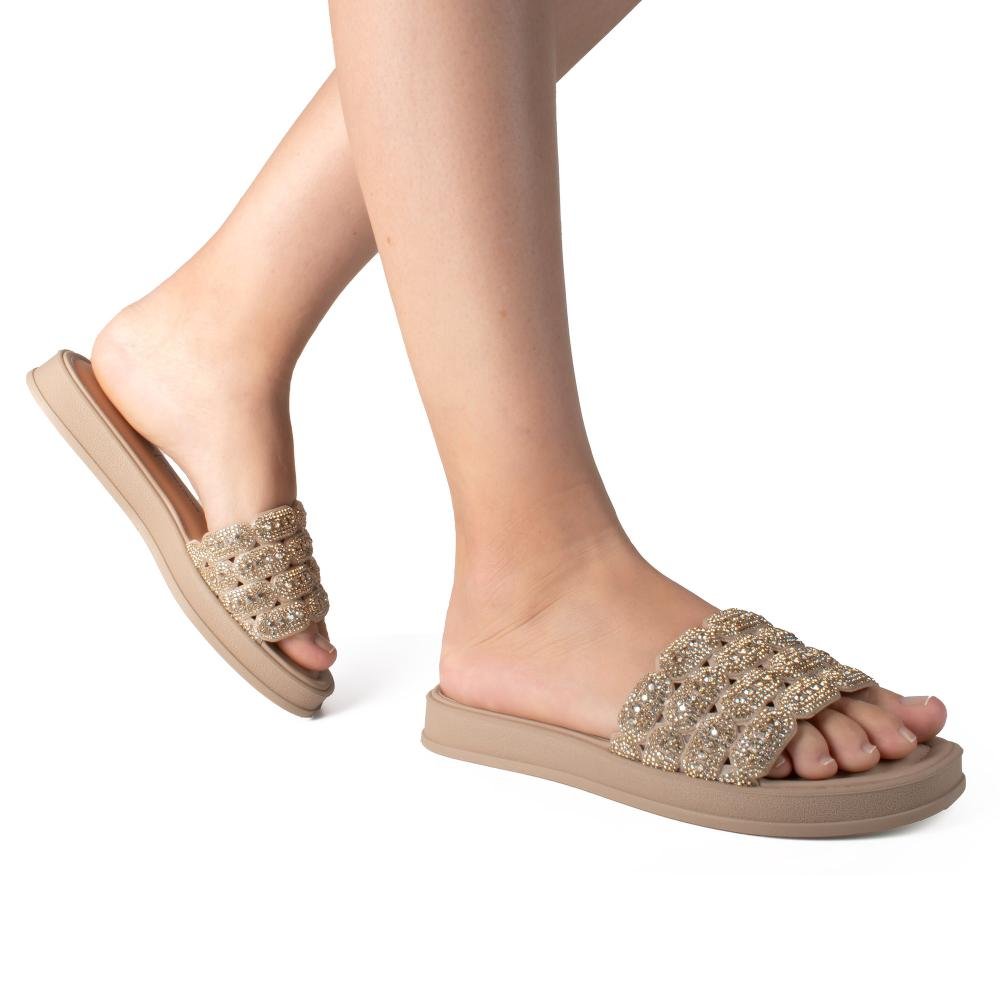 Slide Dakota Flatform Feminino DB991 Bege 2