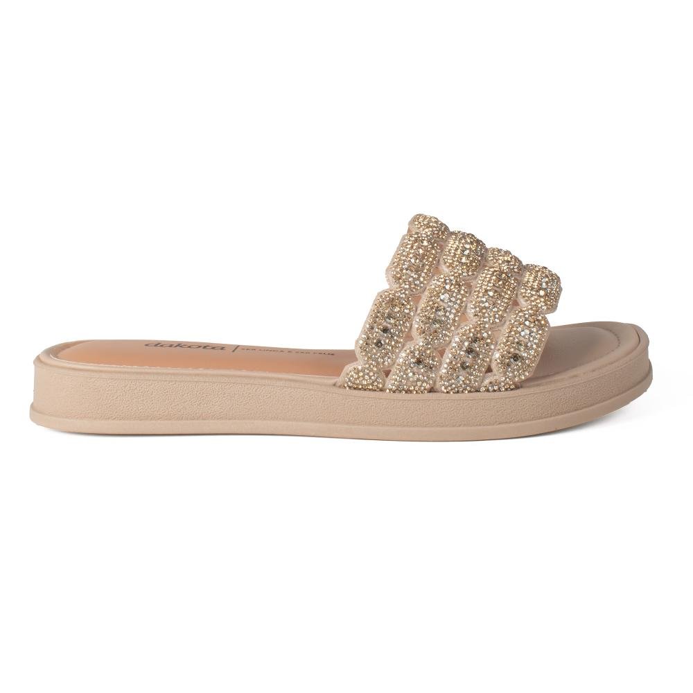 Slide Dakota Flatform Feminino DB991 Bege 3