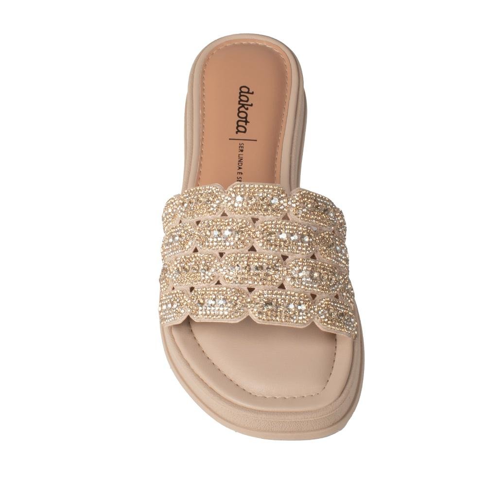 Slide Dakota Flatform Feminino DB991 Bege 6