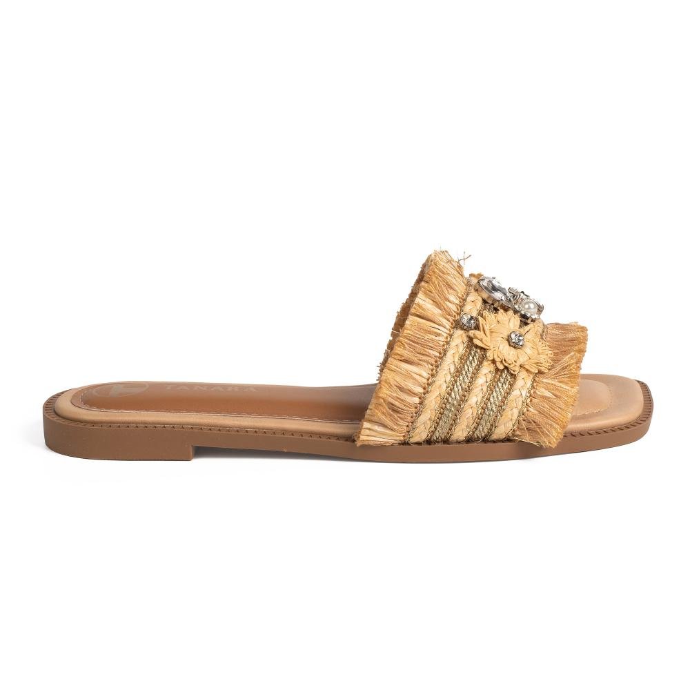 Slide Tanara Feminino T9672 Bege 3