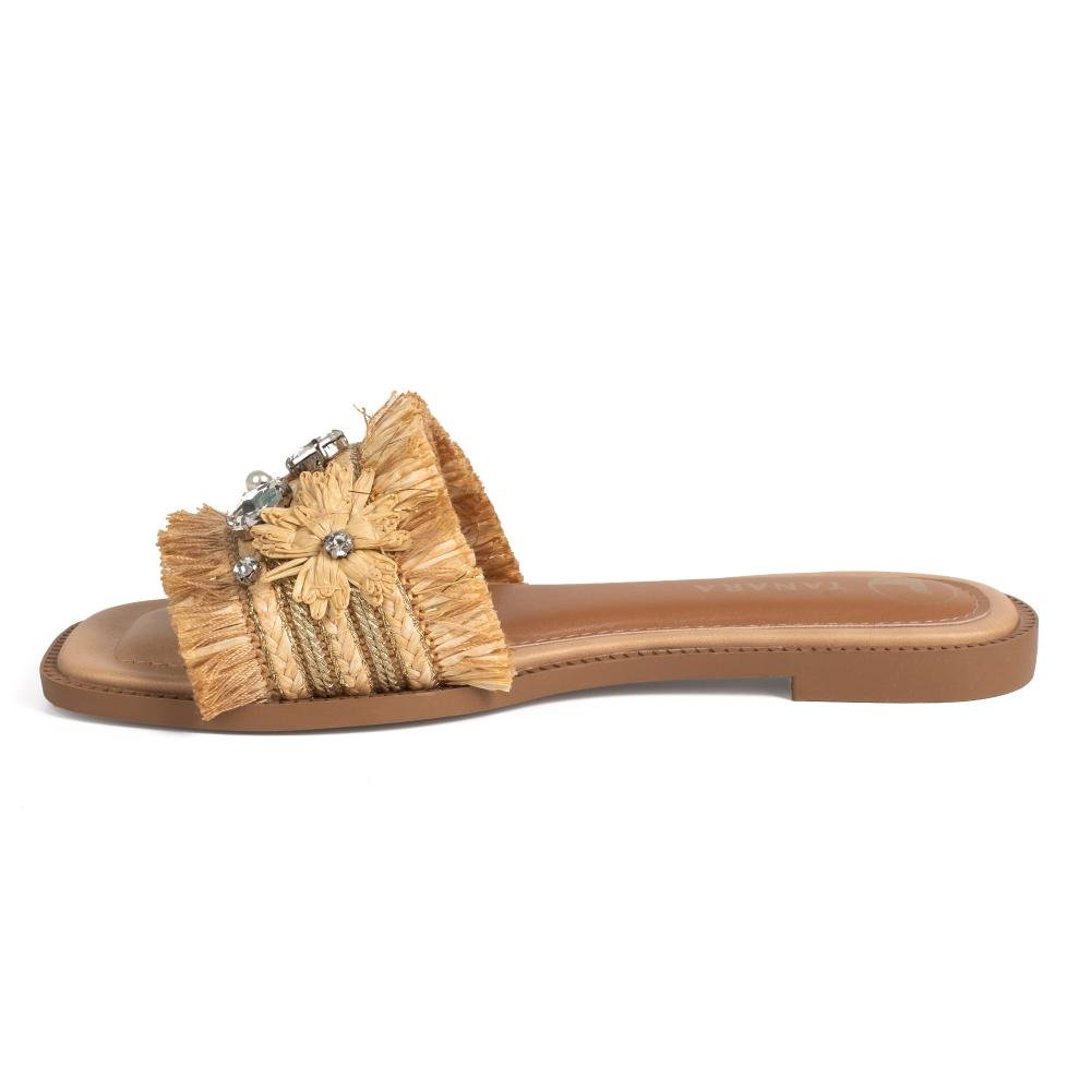 Slide Tanara Feminino T9672 Bege 4