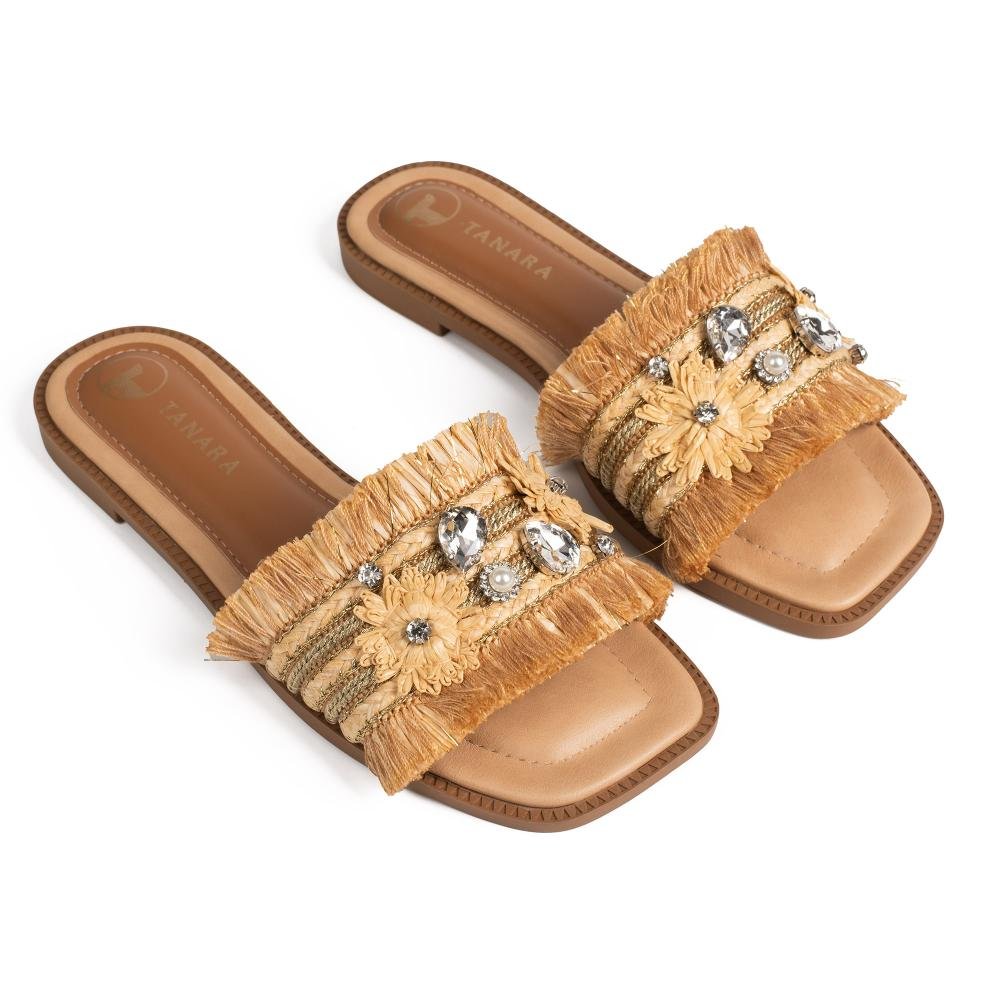 Slide Tanara Feminino T9672 Bege 6