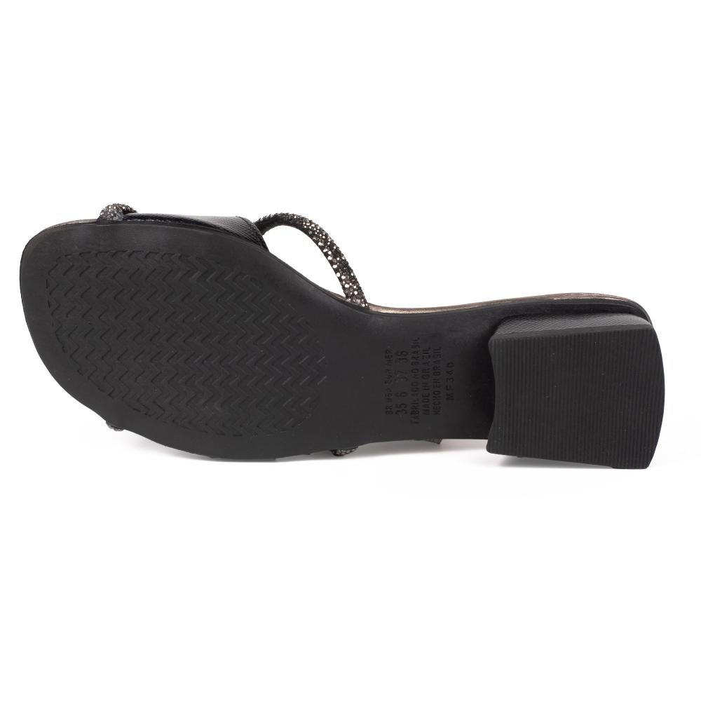 Tamanco Mississipi de Salto Bloco Feminino J1541 Preto 5