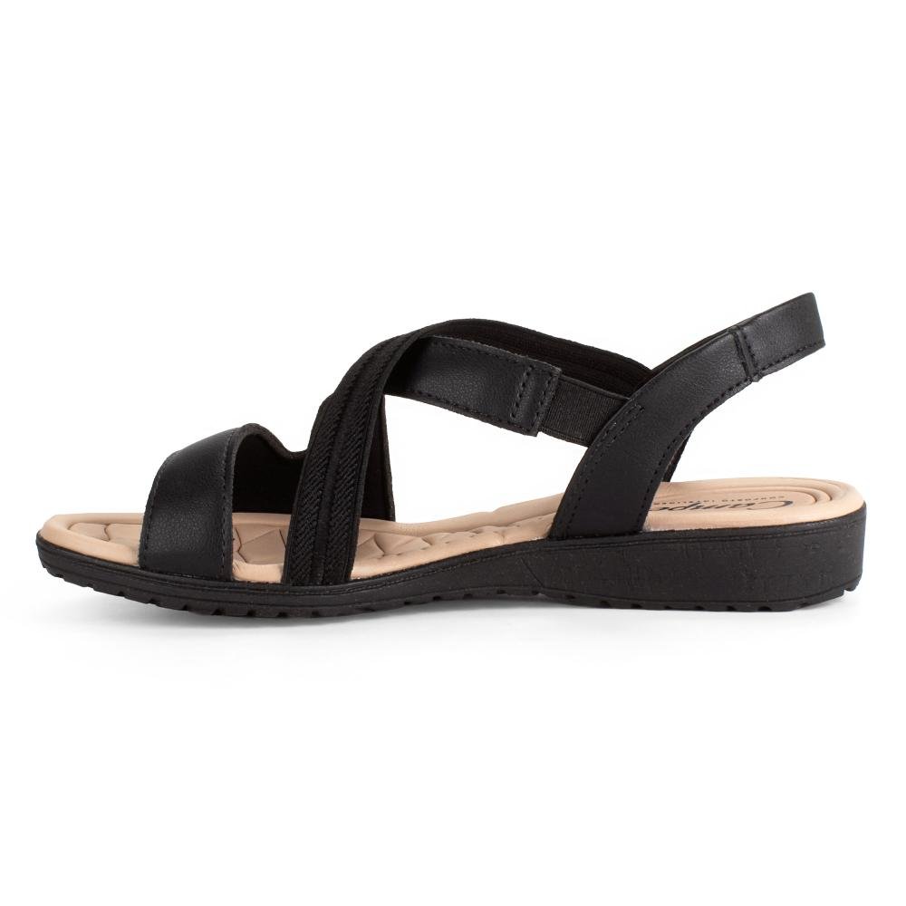 Sandália Campesí Anabela Feminina CE327 Preto 4