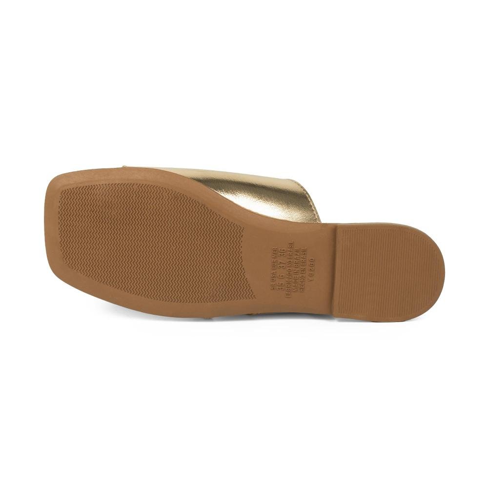 Rasteira Dakota Metalizada Feminina DC291 Metalizado/Ouro 3