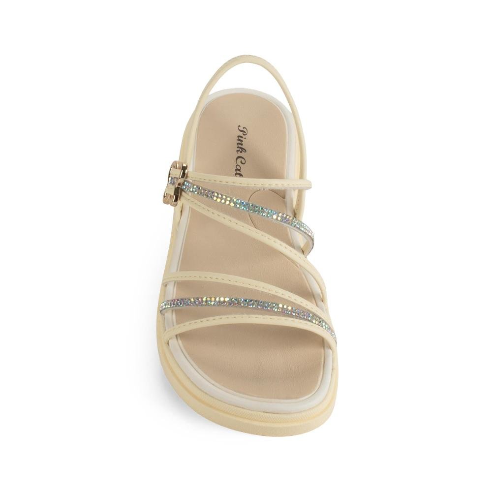 Sandália Pink Cats Infantil Flatform V6761 Amarelo 5