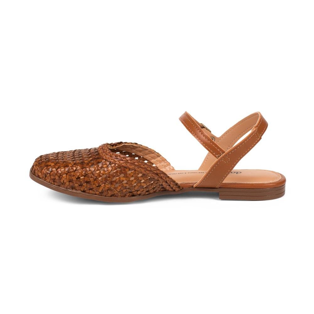 Sapatilha Dakota Com Tramados Feminino D2145 Caramelo 4