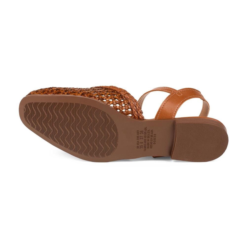 Sapatilha Dakota Com Tramados Feminino D2145 Caramelo 5