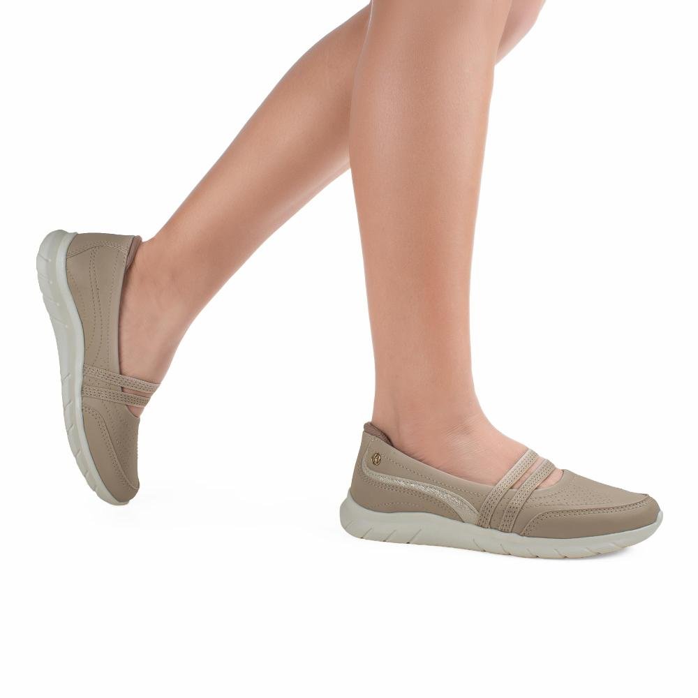 Sapatilha Esportiva Kolosh Feminino C4051 Marrom Claro 2